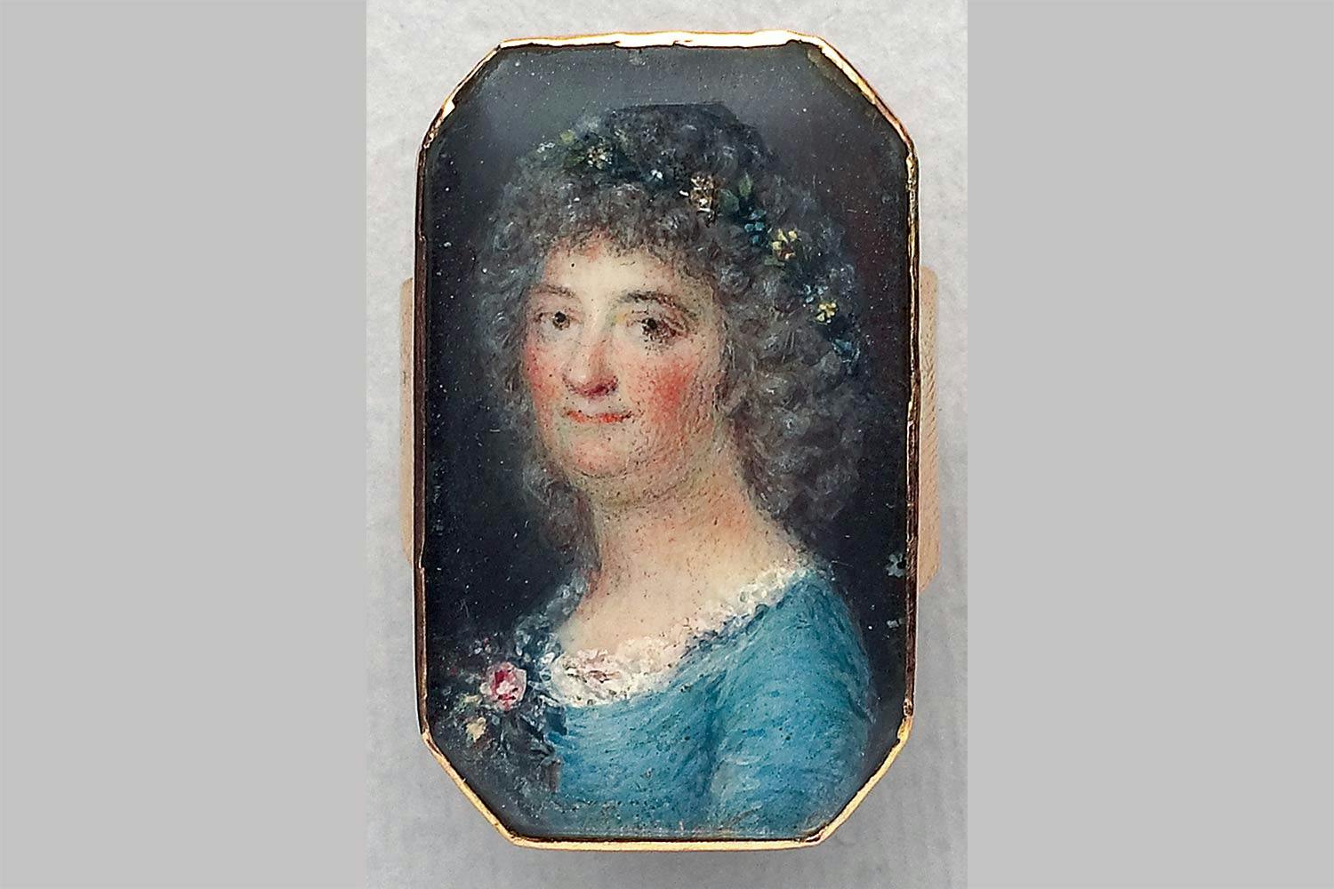 arstafrun ring miniatyrportratt